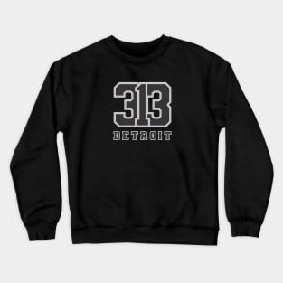 313 Detroit Jersey Style Crewneck Sweatshirt